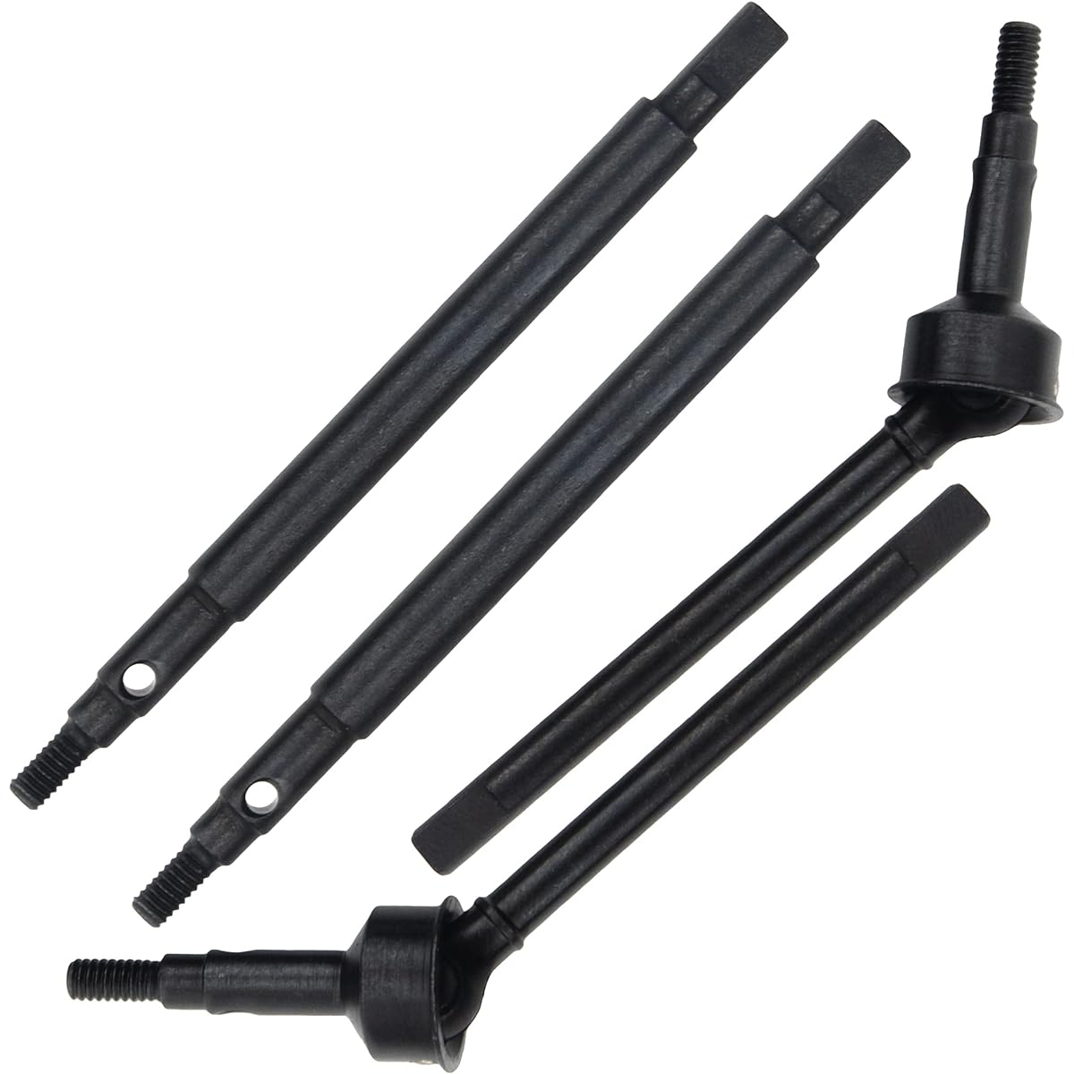 ShareGoo Steel Front Rear Axle Drive Shaft Axle Dogbone CVD Traxxas 1/18 TRX4M RC Crawler Car Upgrade Parts(Black)