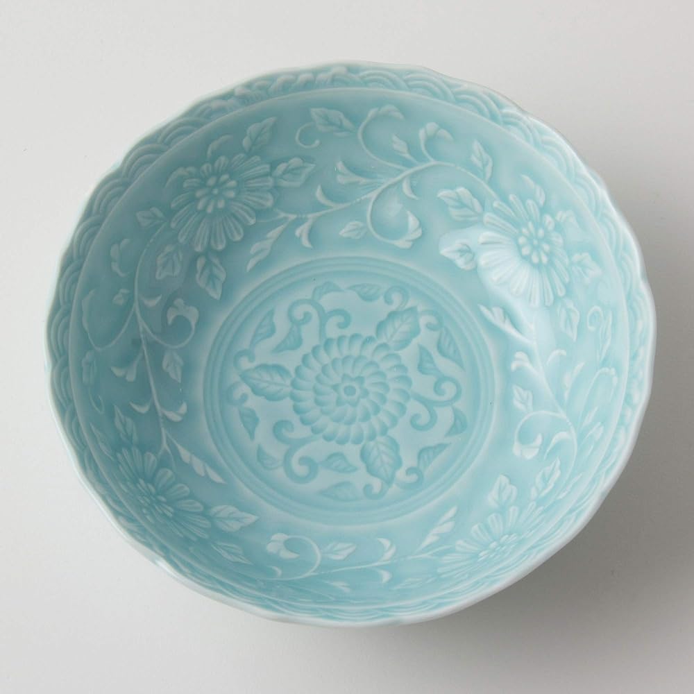 Nishikai Pottery Arita Ware Blue and White Porcelain Kikyobuchi Multi-Purpose Pot Set Diameter 14.5cm (Includes Cosmetic Box) 52649