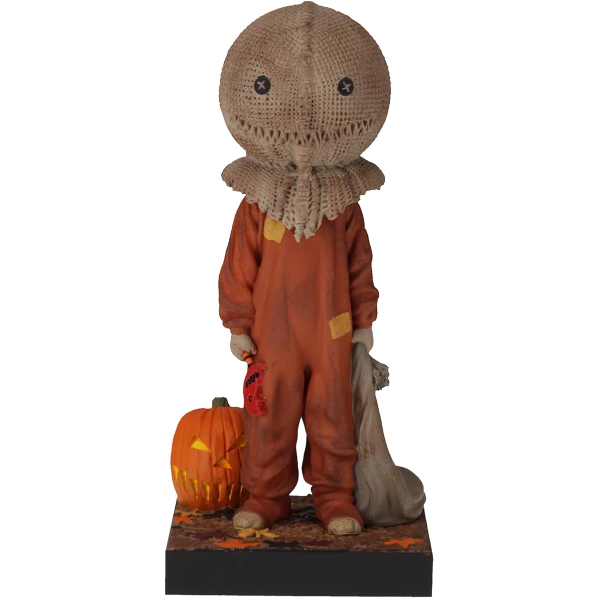 Royal Bobbles Trick 'R Treat Sam Glow in the Dark Bobblehead Premium Polyresin Lifelike Figure Unique Serial Number Exquisite Details