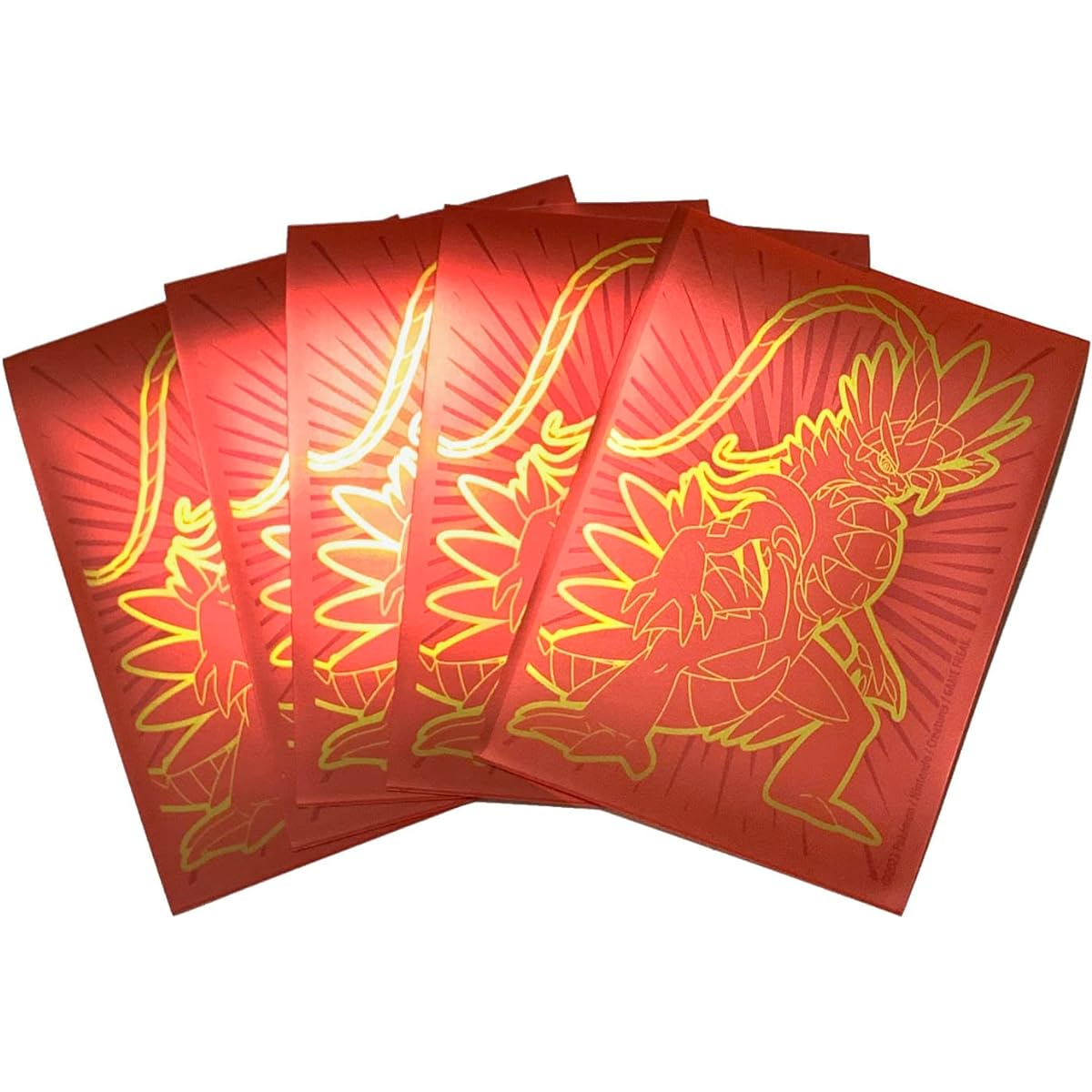 Koraidon Pokemon Card Sleeves Scarlet & Violet Deck Protector x65 Elite Trainer Box