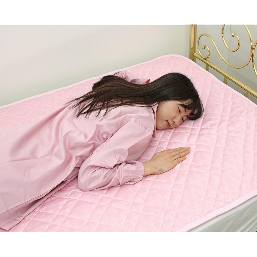 Kyoto Romance Kosugi Ice Sleep RG Bed Pad Double Pink 1-3131-5574-7100