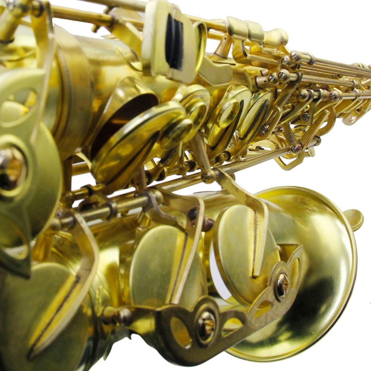 Oshhni Alto Saxophone Copper Violin Saxophone Woodwind Instrument Parts for Music Room Family Gatherings