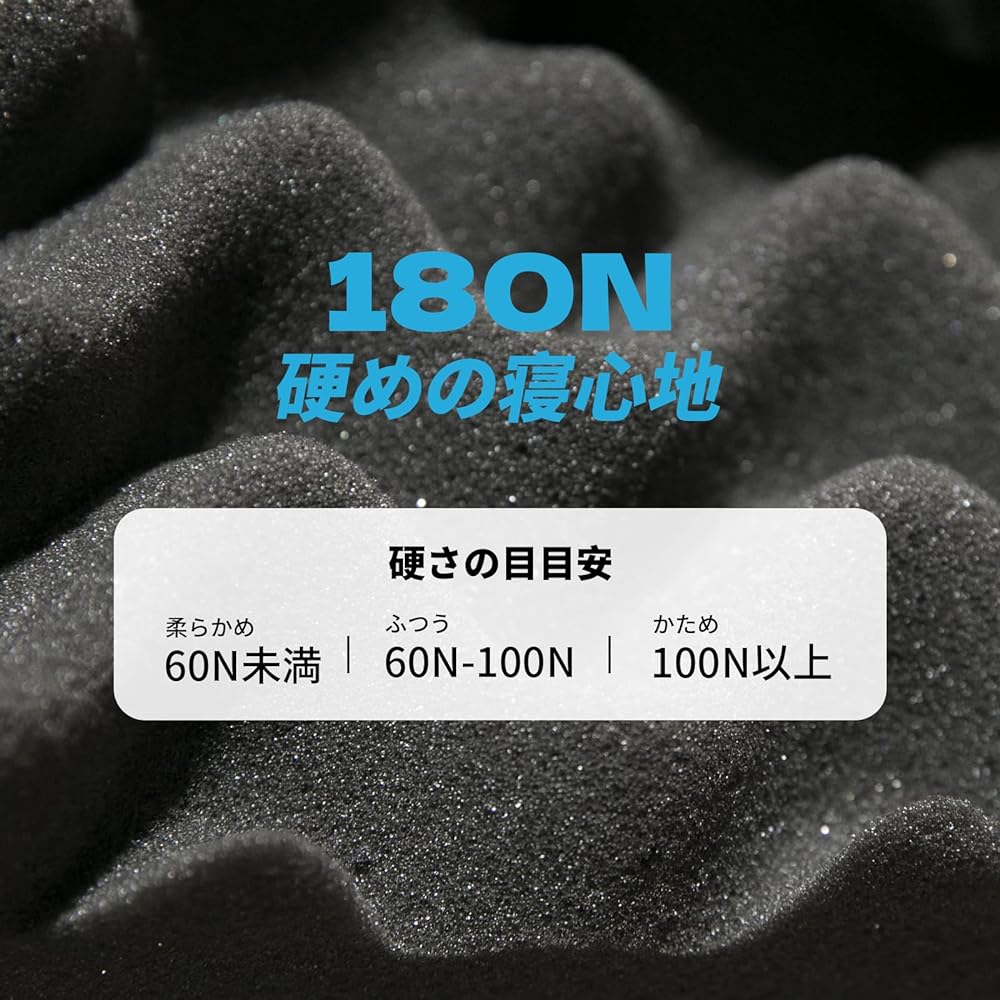 KIKO Mattress Futon High Resilience Bed Mattress Single 100x200x7cm High Density 25D Profile Folding Futon Washable Cover Thickness 7cm 180N Anti-Slip