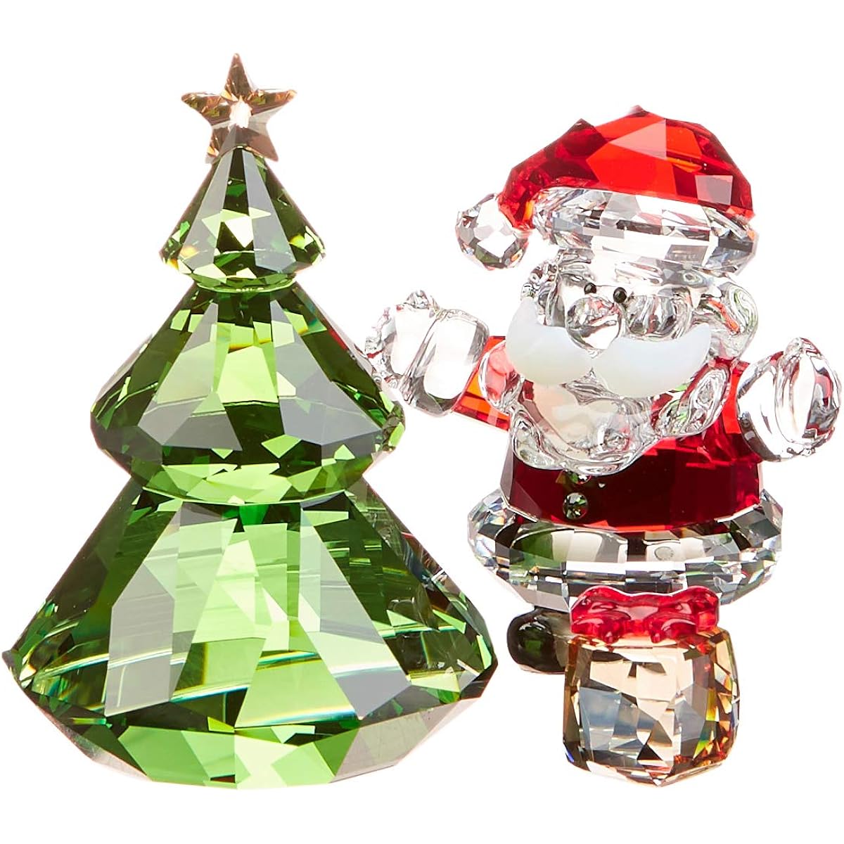 SWAROVSKI Bell Jar Tree & Santa Christmas Decoration Clear