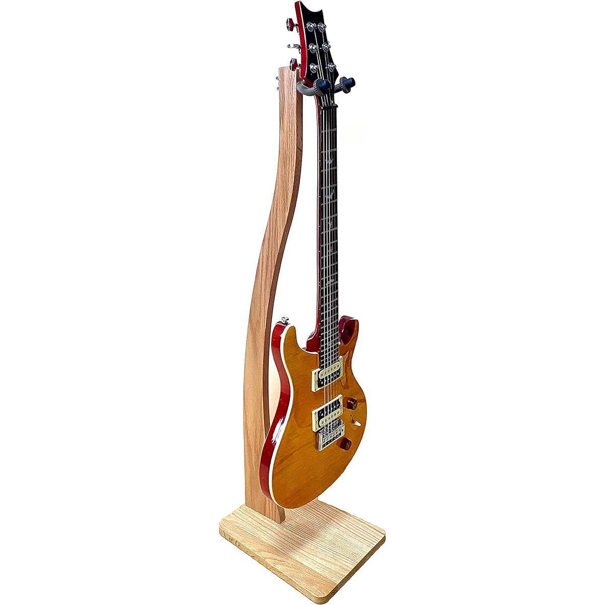 wooden guitar stand