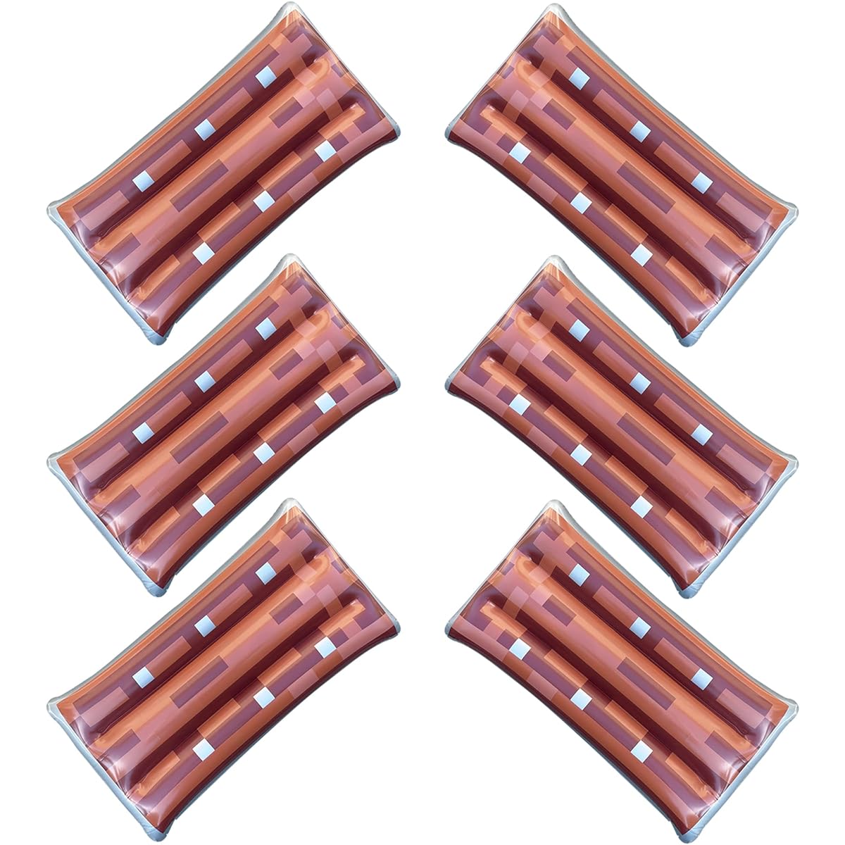 6 Pack Inflatable Army: Pixel Shield.