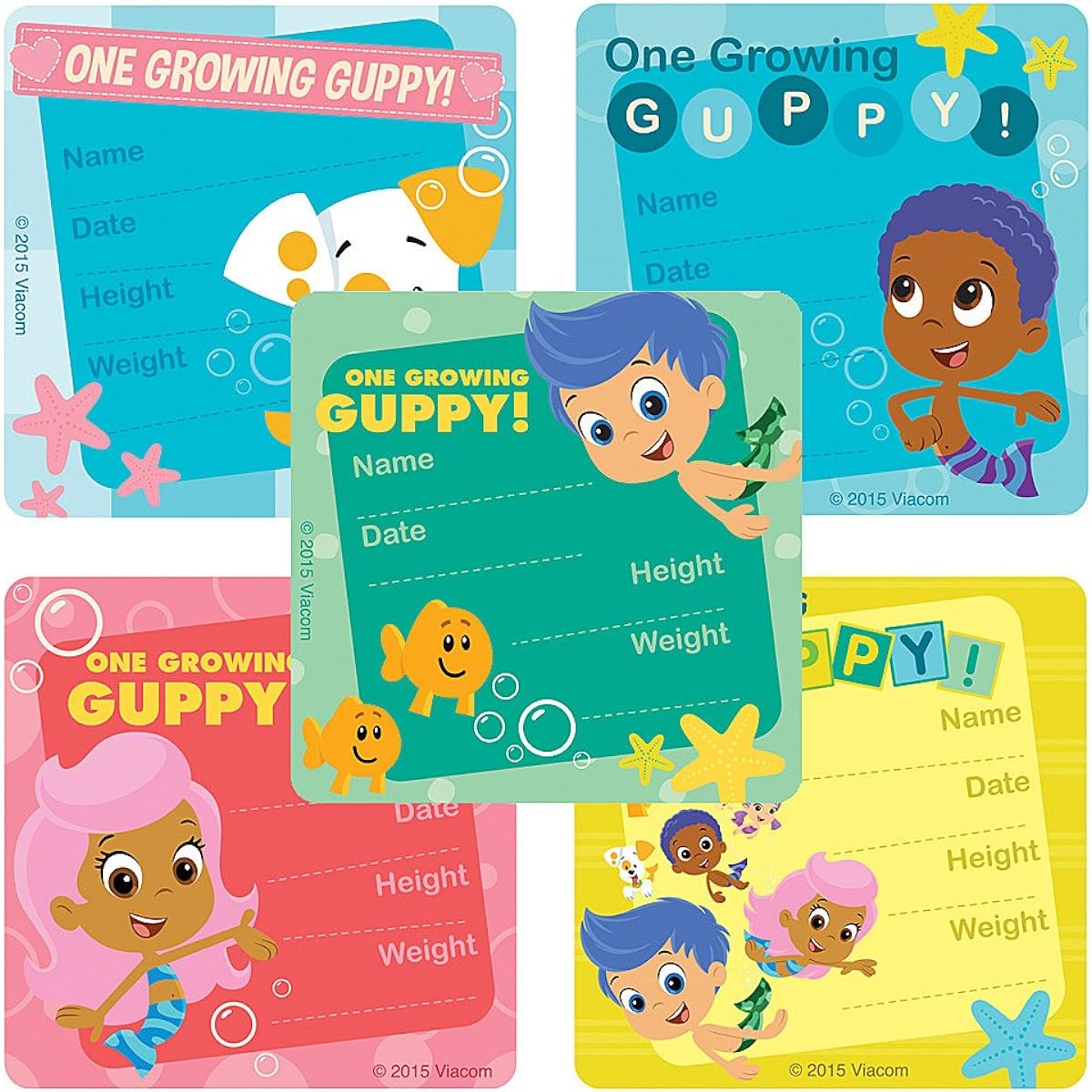 Bubble Guppies I've Grown Stickers - Doctor Office Giveaways - 100 Per Pack