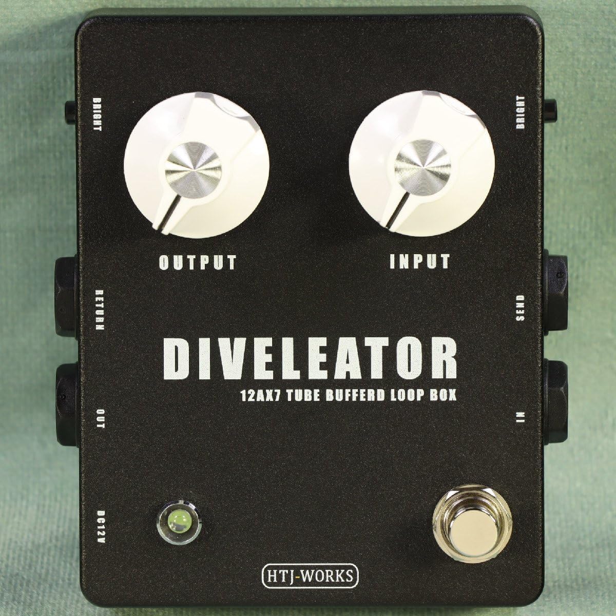 HTJ-WORKS/DIVELEATOR JJ 12AX7 Tube Buffered Loop Box -White Knob- Preamplifier Handmade Made in Japan