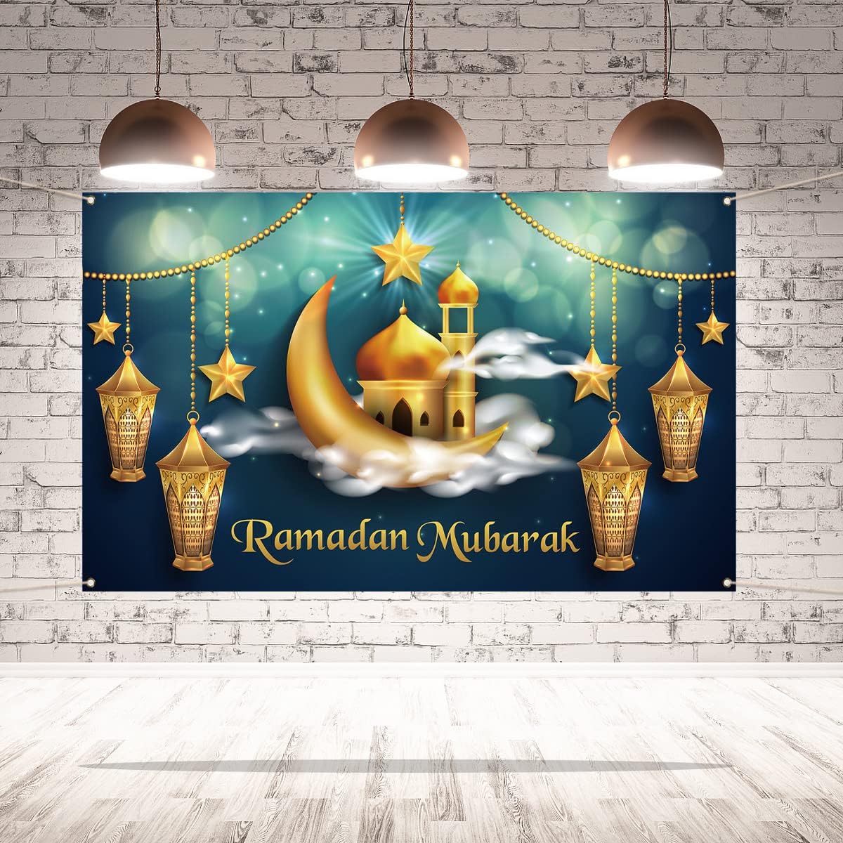 ramadan mubarak background banner islam mosque muslim religion holiday party photo backdrop wall decoration