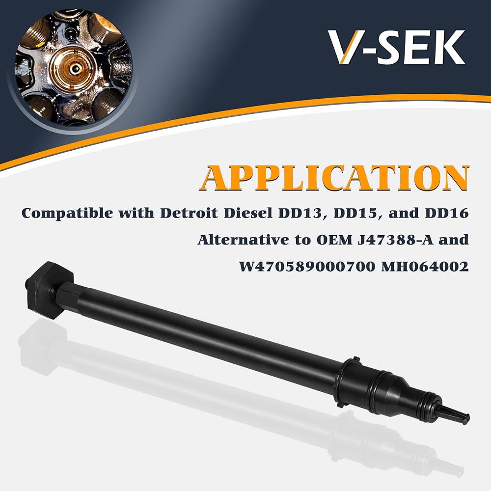 V-SEK Injector Cup Nozzle Tube Remover and Installer Tool Replaces Detroit Diesel DD15 & DD13 DD16 OEM J-47388-A W470589000700 MH064002