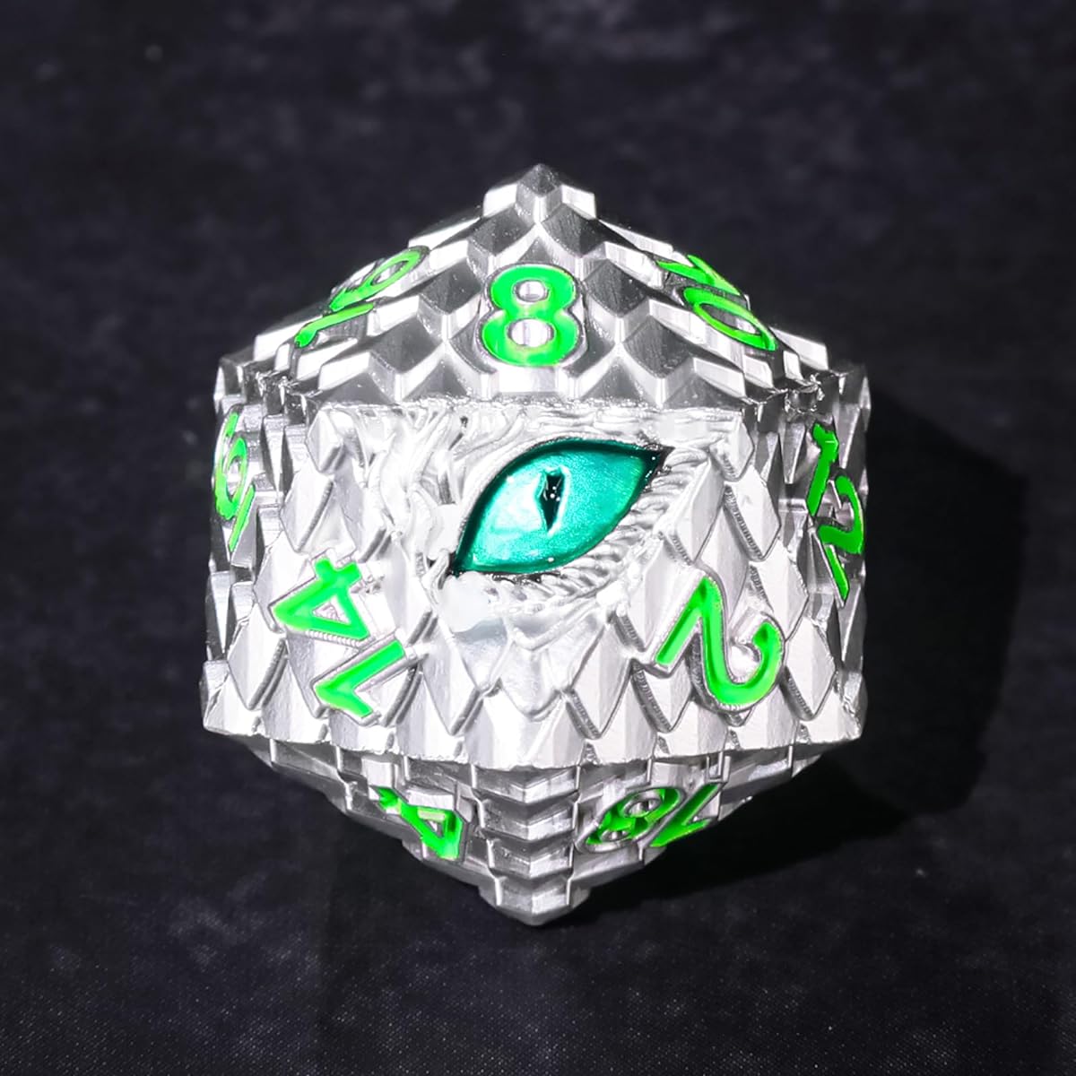 DND Dice Metal Dice Set D20 Dragon Eye D&D Dice Set for Dungeons and Dragons Roleplaying Game