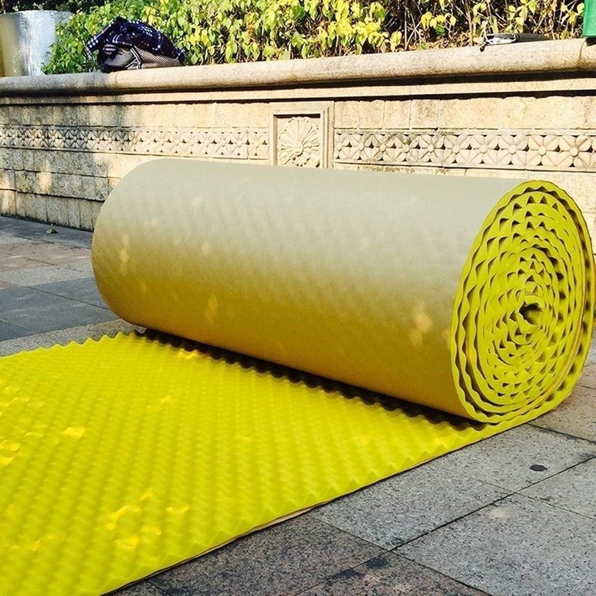1.5M Yellow Soundproofing Material, Foldable Portable Acoustic Panel Dance Studio Cinema Sound Absorbing Cotton