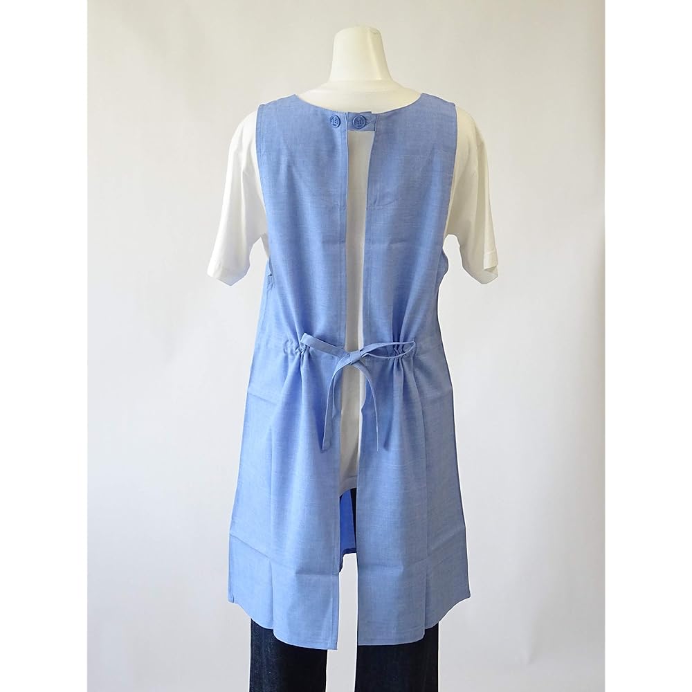 [Hanee Mori] Brand Apron [HANAE MORI [Wrinkle resistant even after washing] Polyester material butterfly embroidery kitchen apron 67338