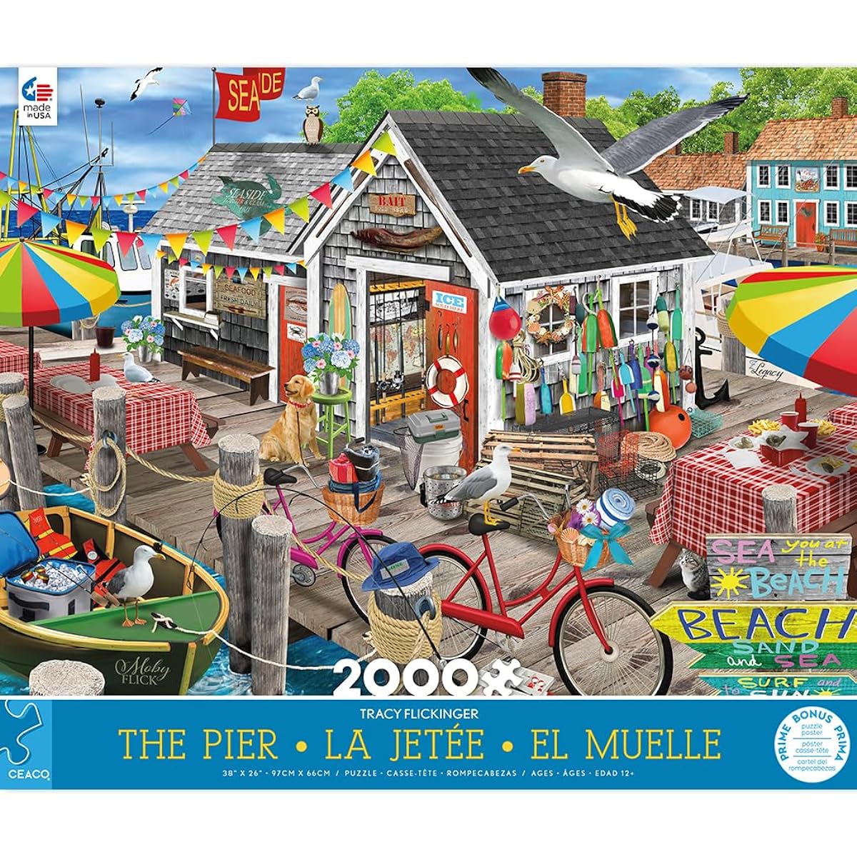 Ceaco - Tracy Flickinger - Pier - 2000 Piece Jigsaw Puzzle