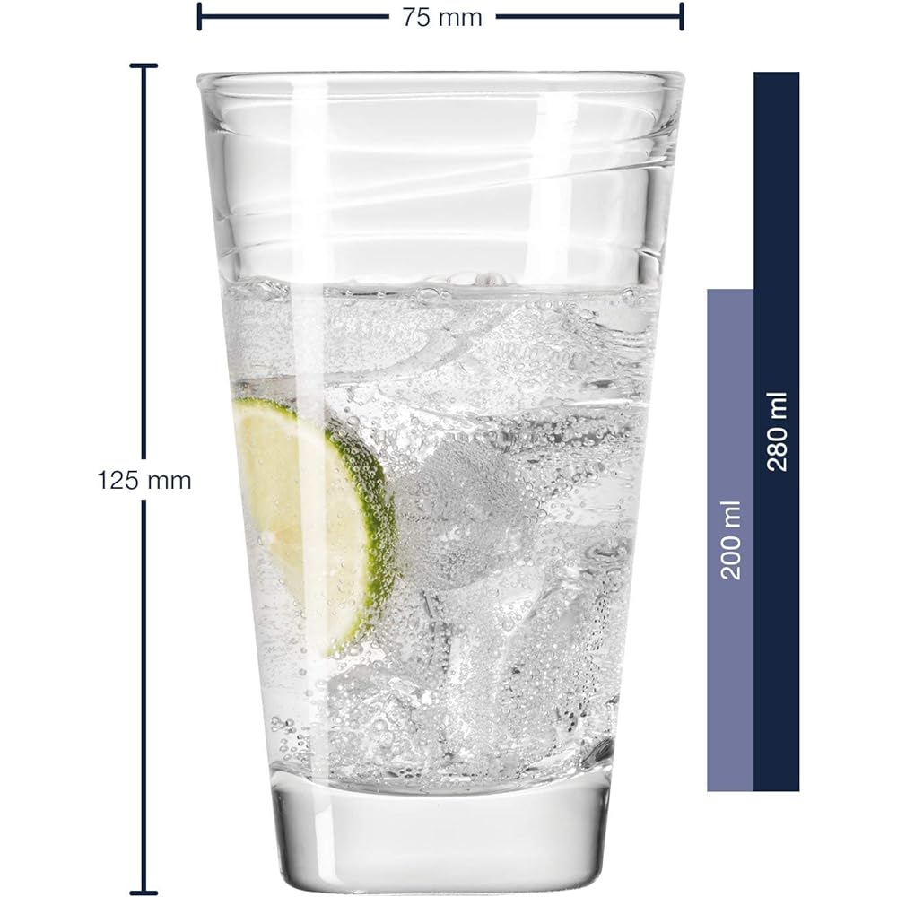 LEONARDO Tumbler Vario Struttura Set of 6 019450 Clear