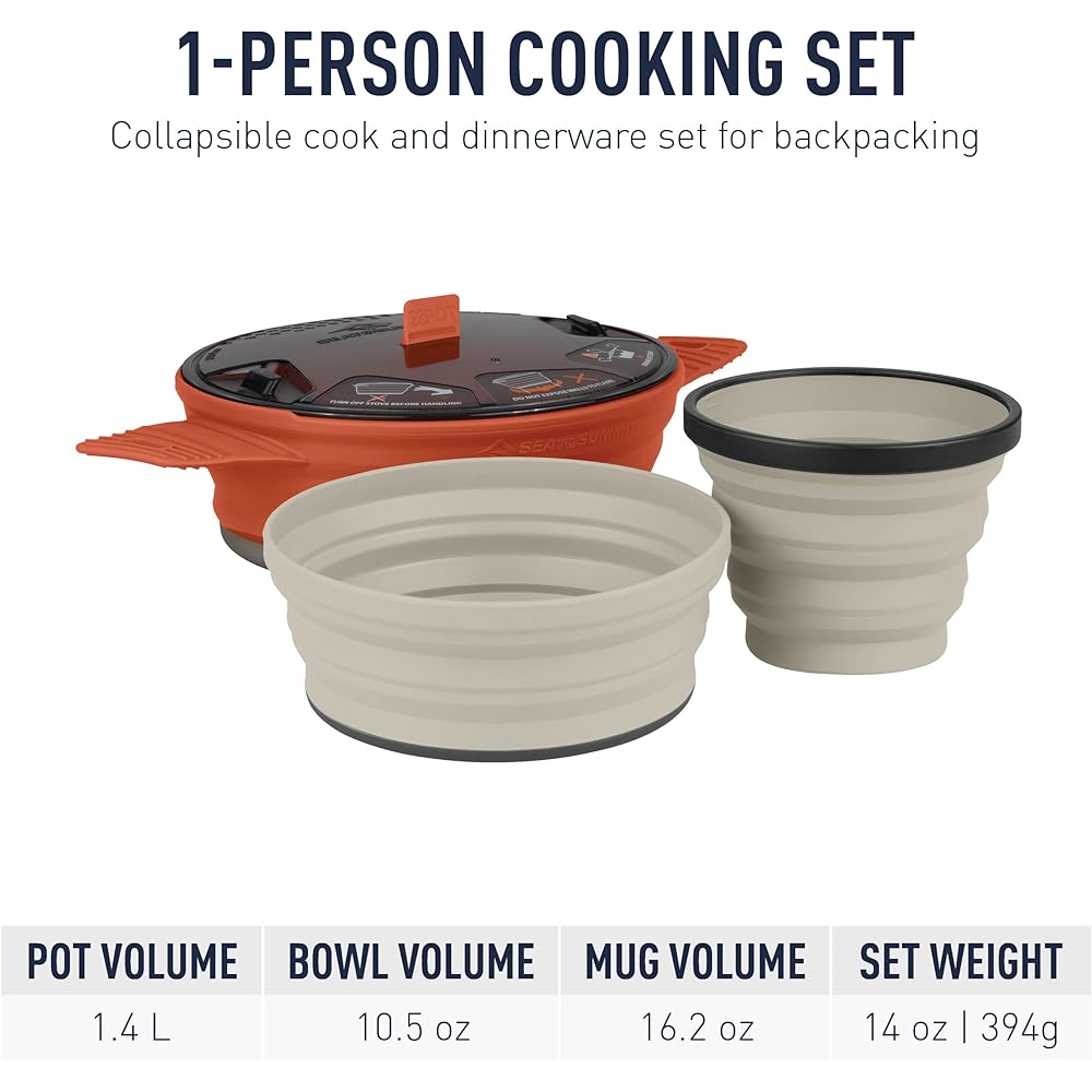 SEA TO SUMMIT Cooker X-Set 21 ST84021 Rust/Sand/Sand