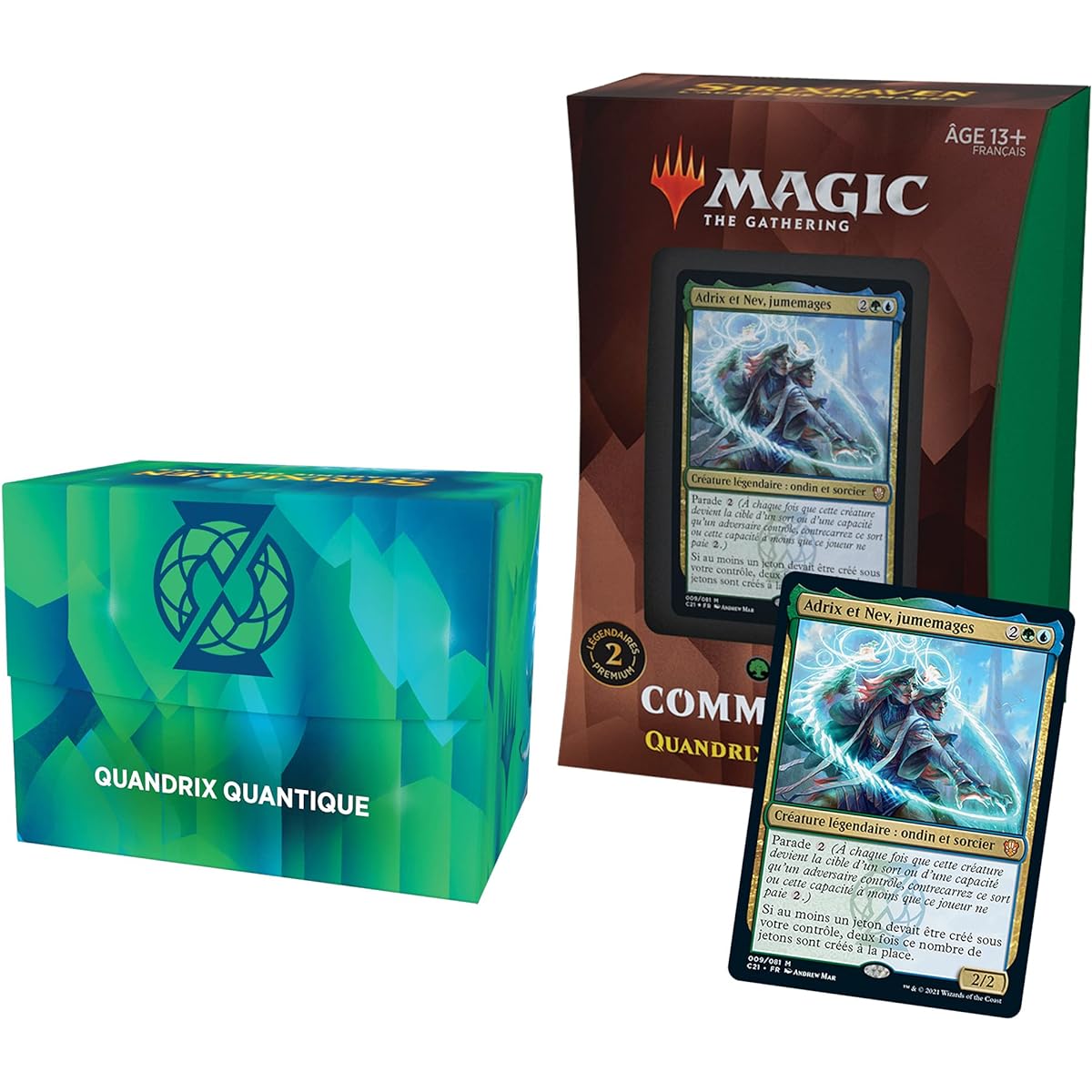 Magic the Gathering Quantic Deck Commander Strixhaven Quandrix Quantum (Blue Green)