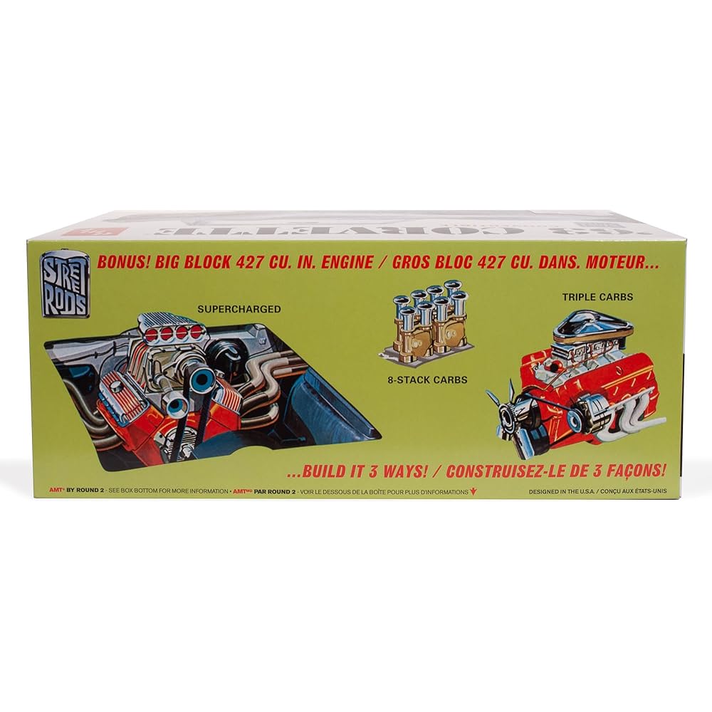 AMT 1/25 1963 Chevrolet Corvette Convertible Plastic Model AMT1335