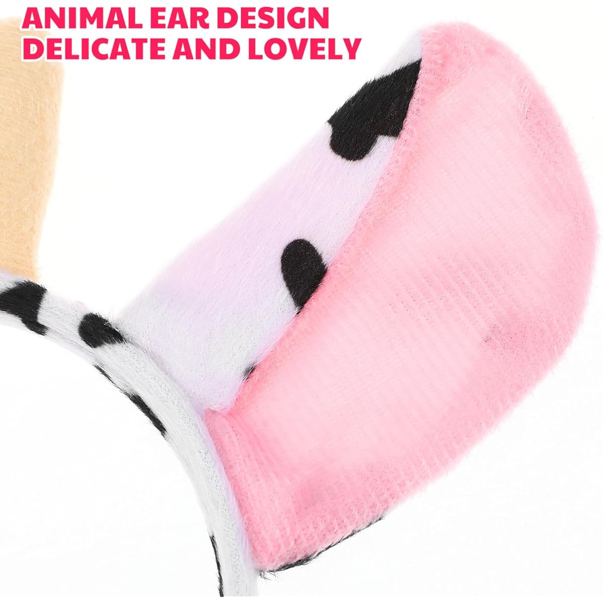 Uonlytech 6pcs Halloween Cow Headband Cow Ears Headband Cow Headband Halloween Party Decoration Cosplay