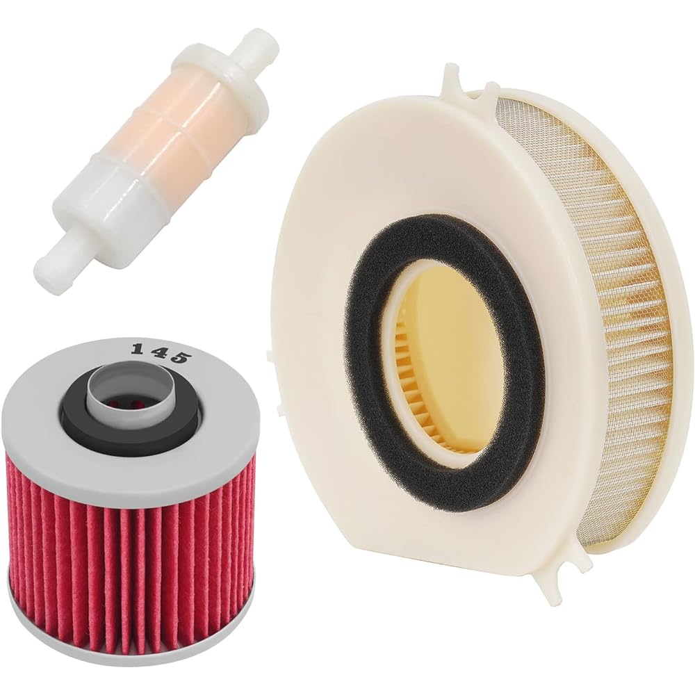 XULONG Air Filter & Oil Filter & Fuel Filter Cleaner Yamaha V Star 1100 XVS1100 Custom With Flames 2005-2006 / Yamaha V Star 1100 XVS1100 Midnight Custom 2007-2009