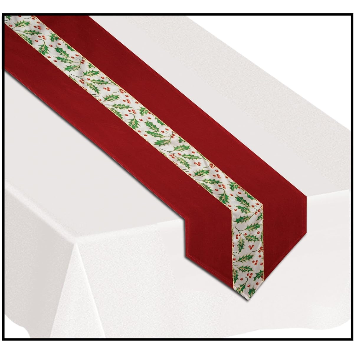 Christmas Holly Fabric Table Runner 20187PK3