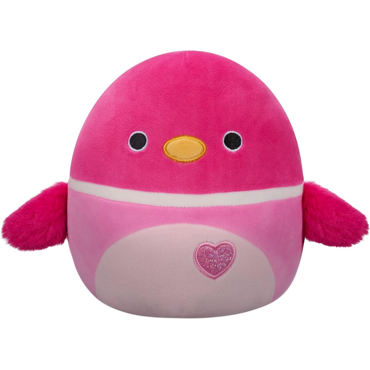 Squishmallows Original 8" Della Pink Mallard Duck with Candy Heart Berries Official Jazzware Plush Toy