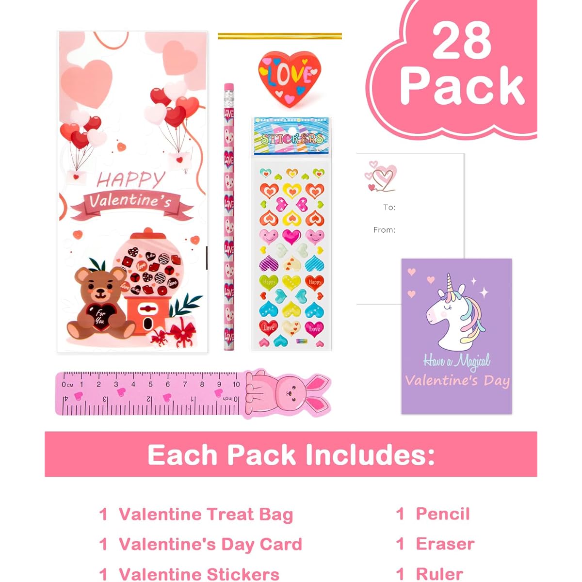 LilKisThk Valentine's Day Stationery Set