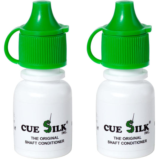 CueSilk Pool Cue Shaft Conditioner, ¼ oz, 2-Pack