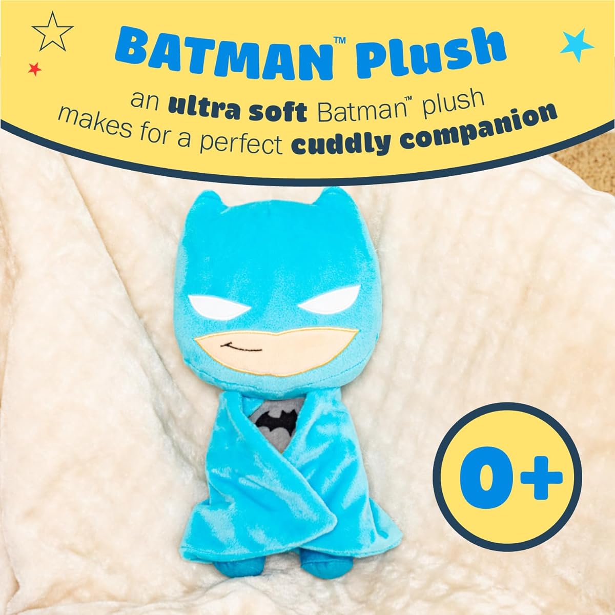 KIDS PREFERRED DC Comics Batman Soft Hug Stuffed Animal Cute Stuffed Toy for Toddler Boys Girls Children Dark Knight 10 Inch