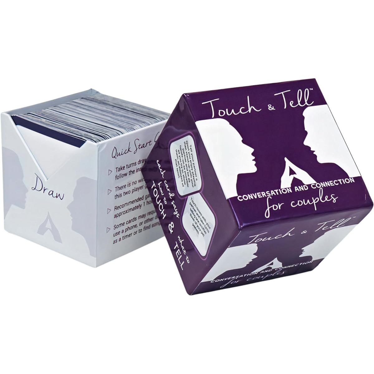 Touch & Tell - Conversation Couples Card Game Connect on a Deeper Level - Romantic Relationship Card Game to Play Together on Date Night