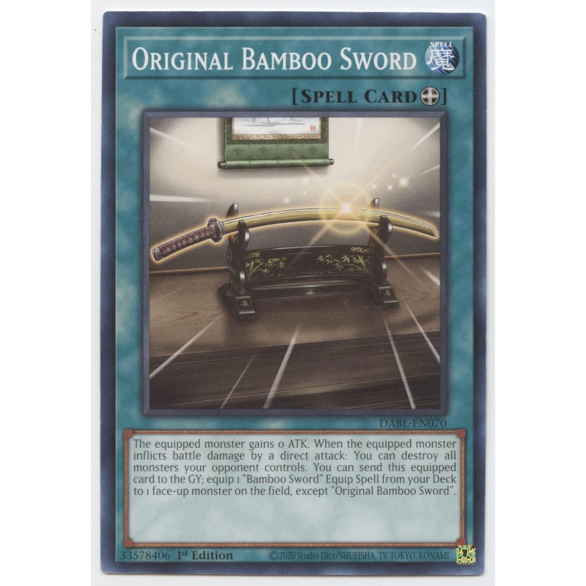 Original Bamboo Sword - DABL-EN070 - Common - First Edition.