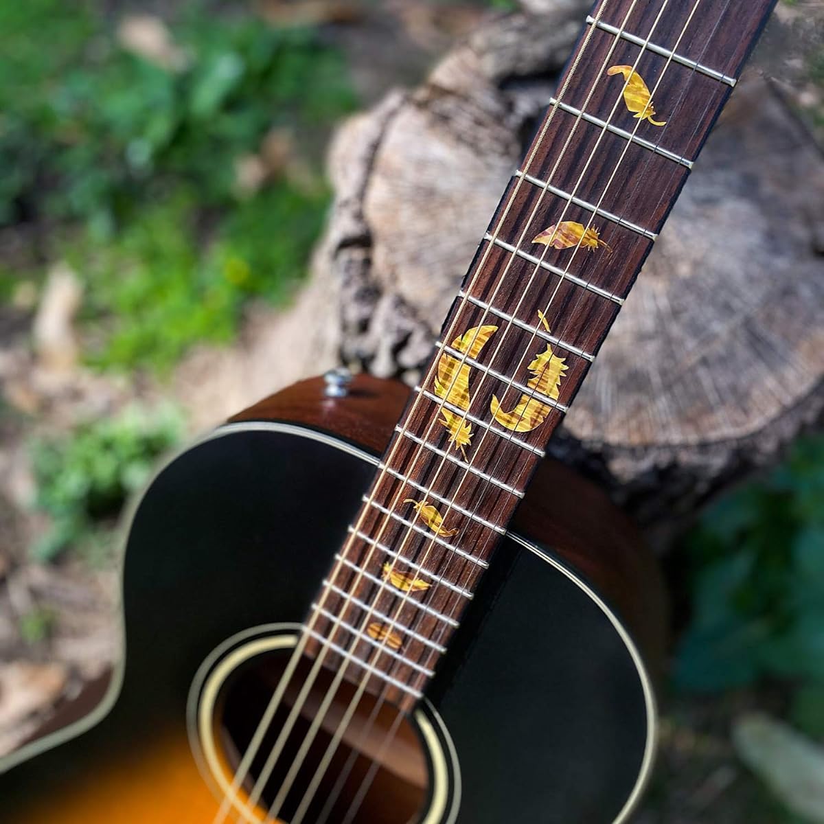 Flight Feather (TB) / Inlay sticker for guitar fingerboard