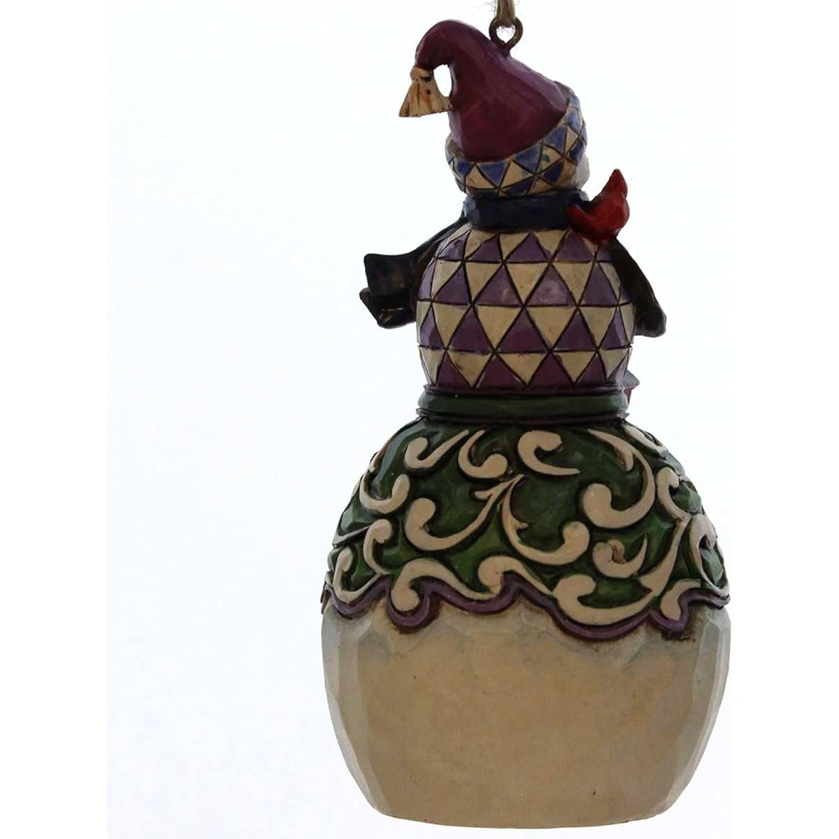 Jim Shore Heartwood Creek Snowman Bird Nest Decoration 4.5"
