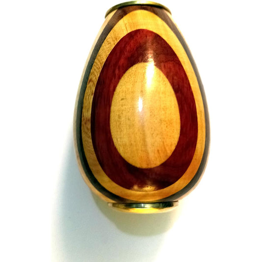 Art Gift Decor Egg Shaped Brass & Wooden Kaleidoscope for Adults and Kids - Vintage Kaleidoscope - Handmade Kaleidoscope for Kids Friends Family Children 4.5 Inch