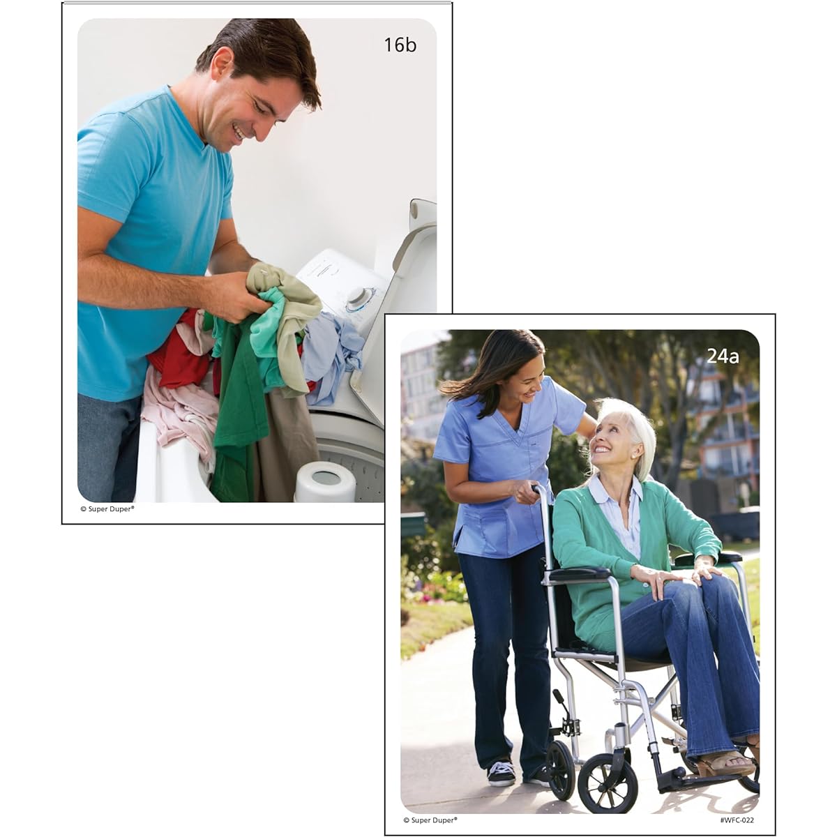 Super Duper Publications | Webber Verbs Color Photo Flash Cards 2nd Edition | Action Photo Scenes | Educational Learning Resources