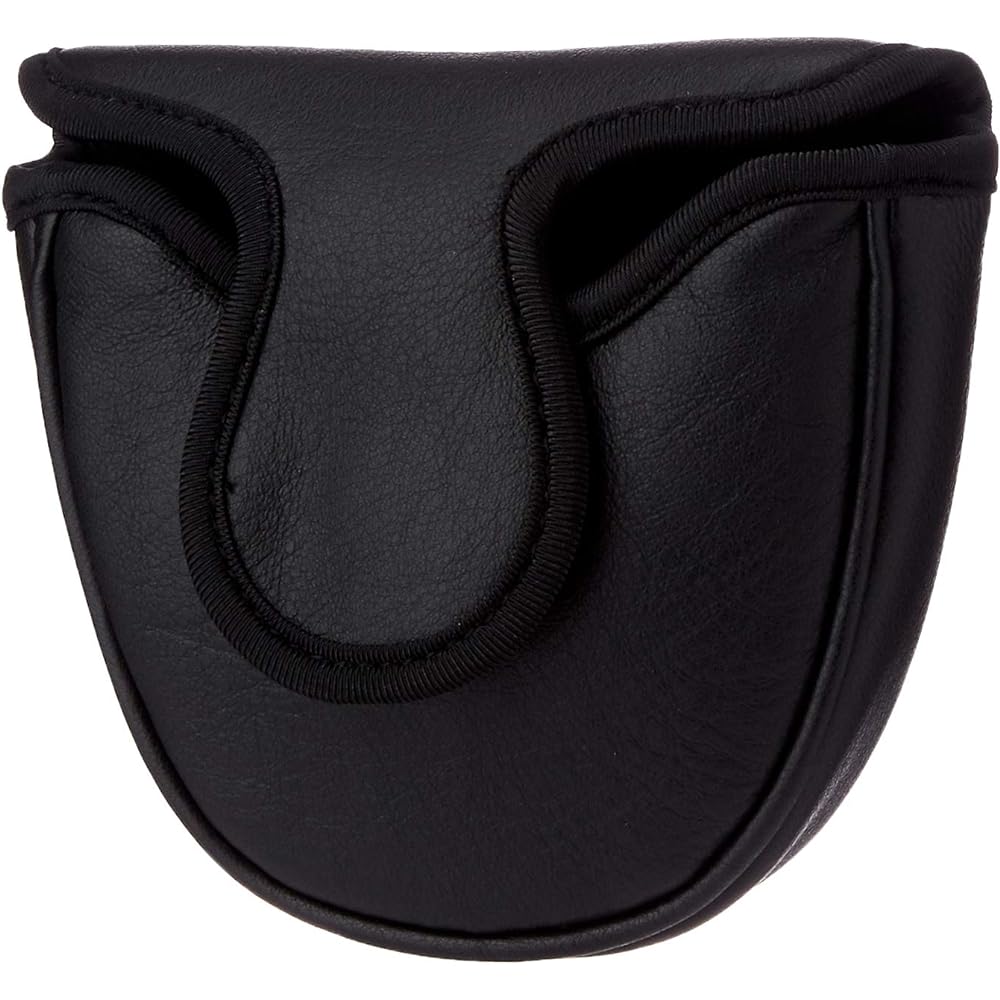 [Bezel] LEATHER PC HC2217-02 WH Leather Putter Cover Black