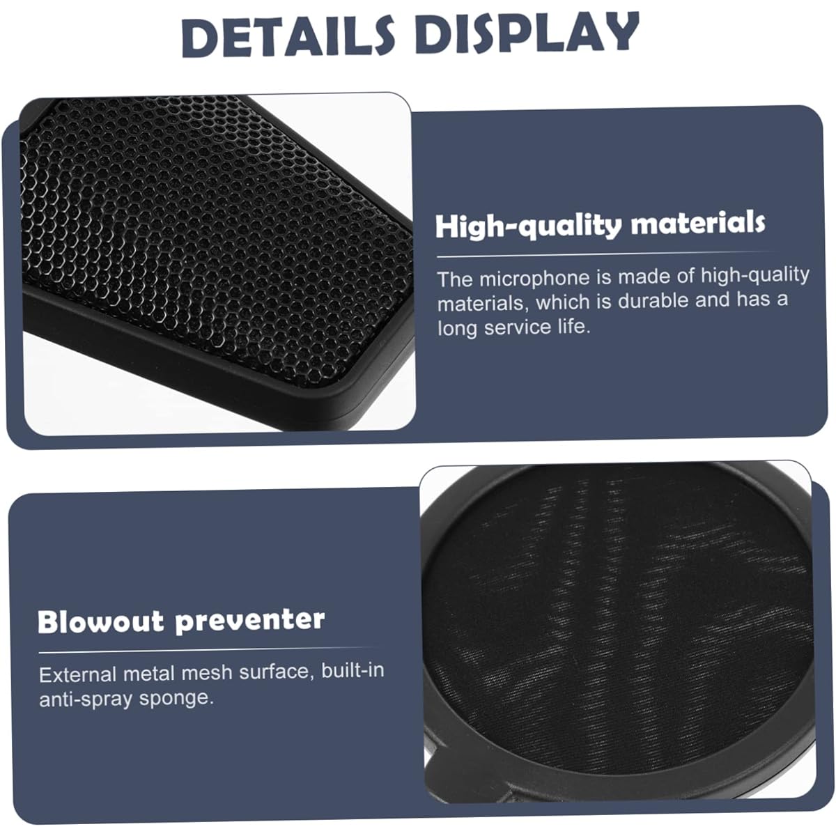 VICASKY 3 Sets Condenser Microphone Metal Strainer Microphone for PC Laptop Microphone Podcast Microphone Kit Condenser Microphone for Gaming Computer Game