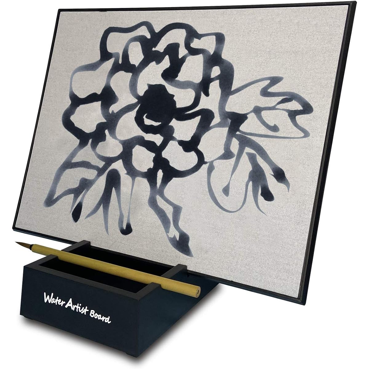 Water Artist Board Drawing Set Paint with Bamboo Brushes, Reusable Zen Buddha Magic Paint Board Paint, Water and Relaxation Meditation Sketch Pad