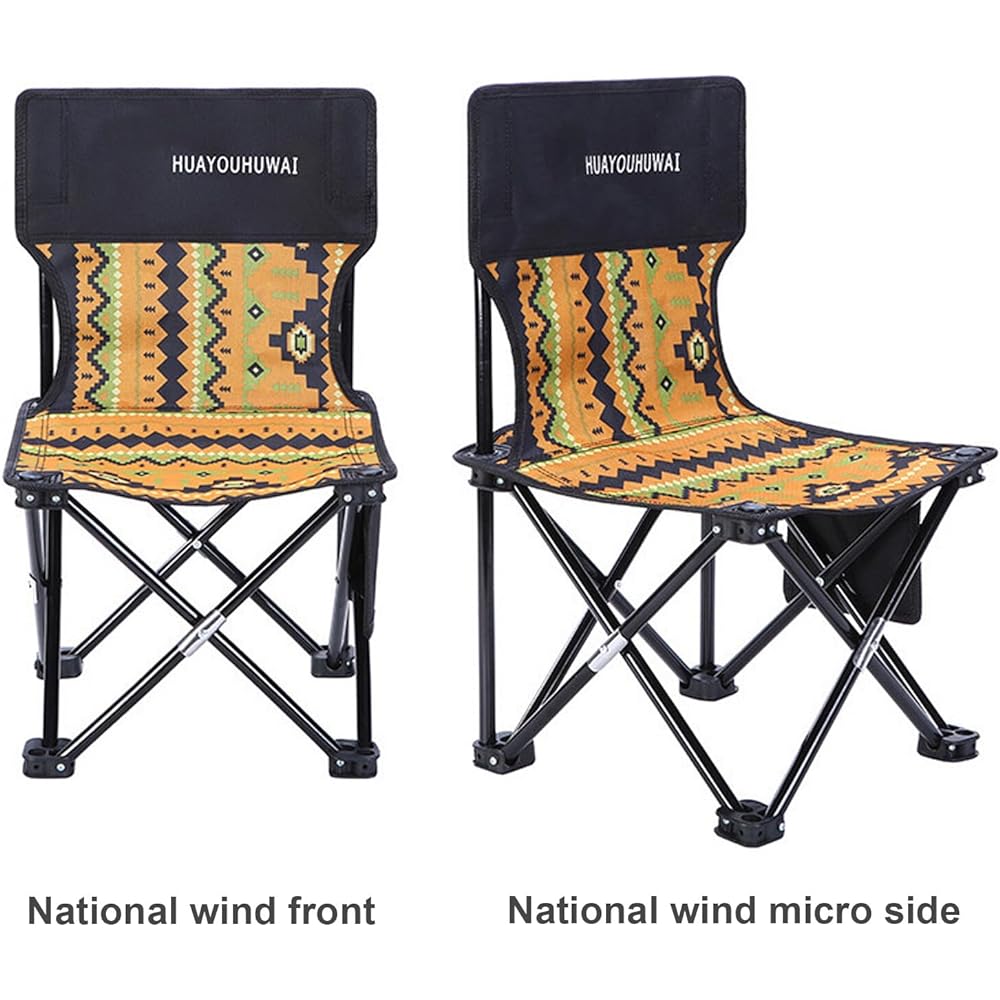 Outdoor Chair, Camping Chair, Action Folding Chair, Oxford Material, Easy to Carry, Cherry Blossom Viewing, Fishing, Barbecue, Mountain Climbing, Outdoor Sports Watching, Fireworks Display, 39 Depth x 39 Width x 65 Height cm