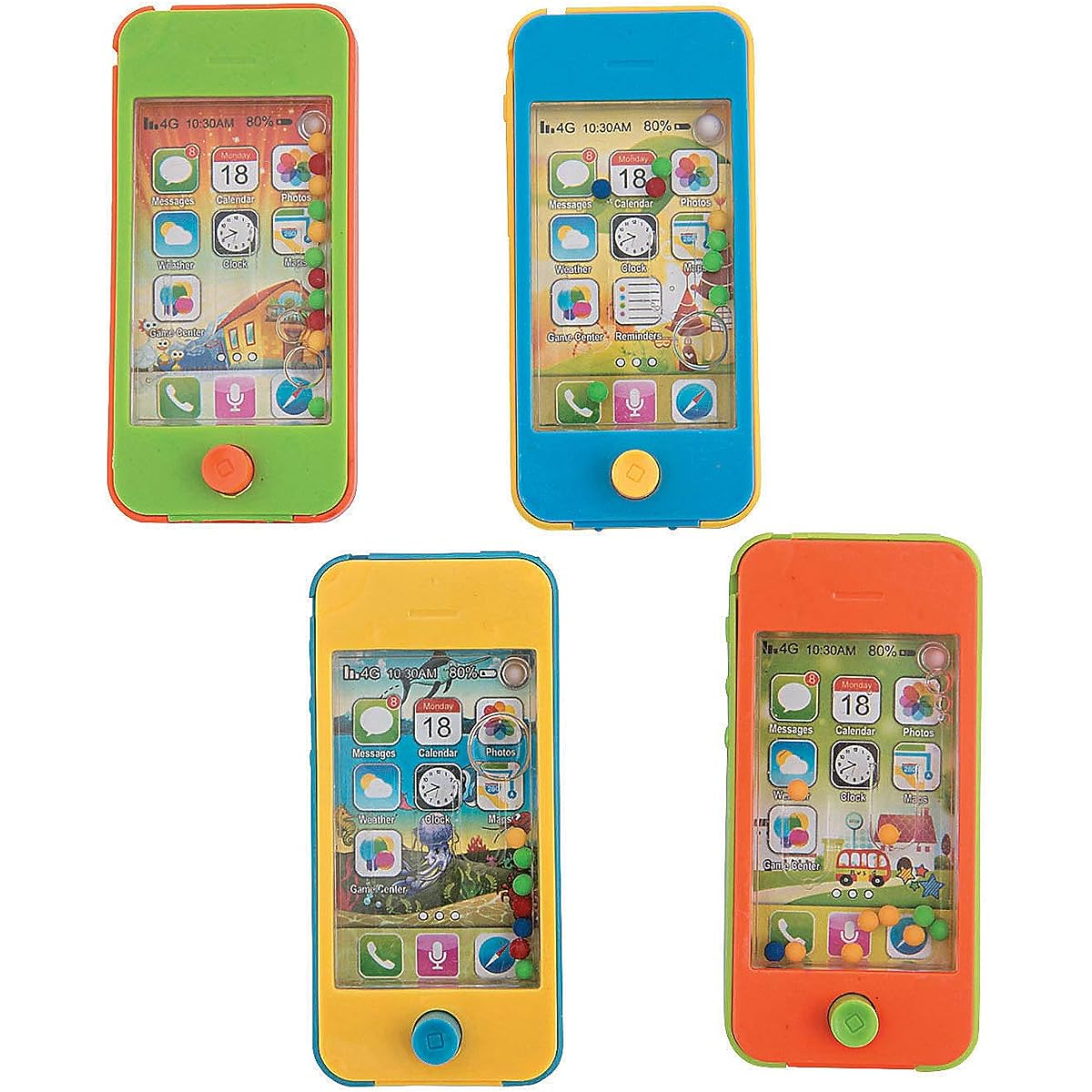 Handheld Water Phone Games - Set of 12 - Party Favor Toys