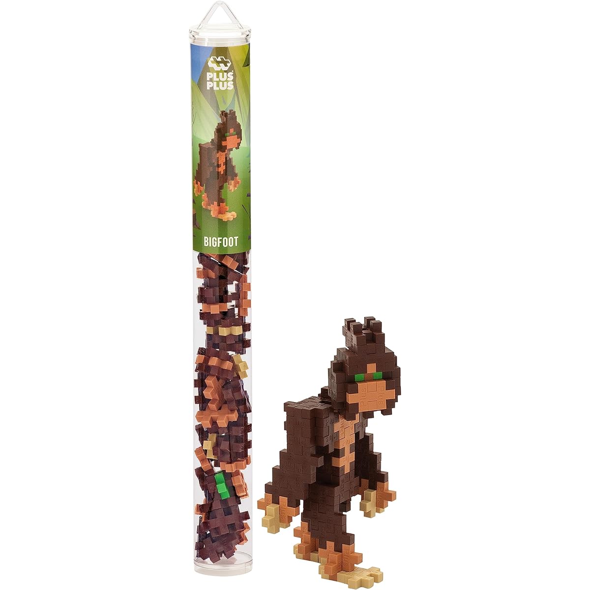 PLUS PLUS - Bigfoot - 70 Piece Construction Construction Stem/Steam Toy Interlocking Mini Puzzle Blocks for Kids Mini Maker Tube