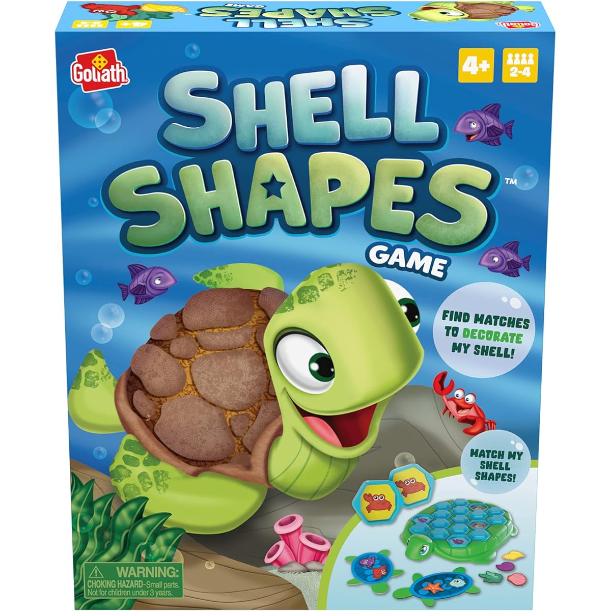 Goliath Shell Shape Game - Develops memory and matching skills as players decorate matching turtle shells