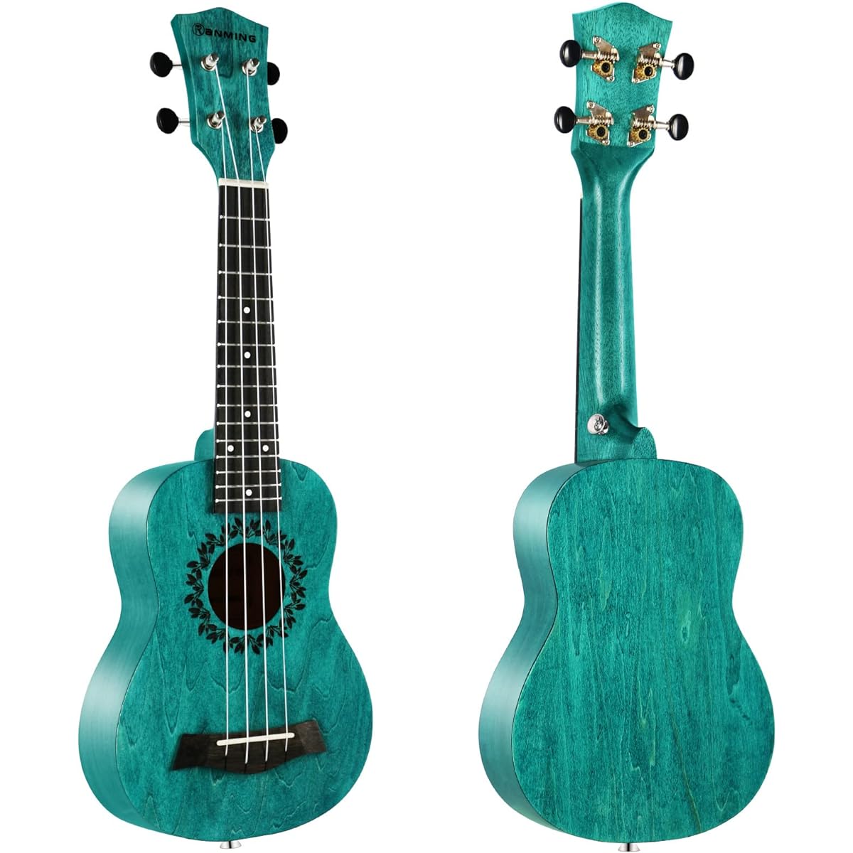 RANMING Children's Ukulele 21 Inch Soprano Ukulele (Blue)