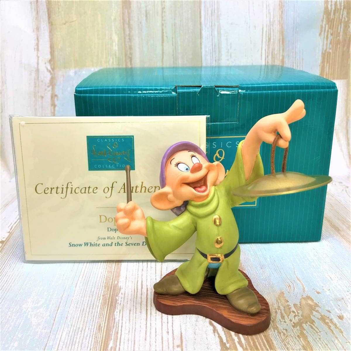 WDCC Snow White Dopey Dopey silly cymbal Seven Dwarfs TDL ceramic concert