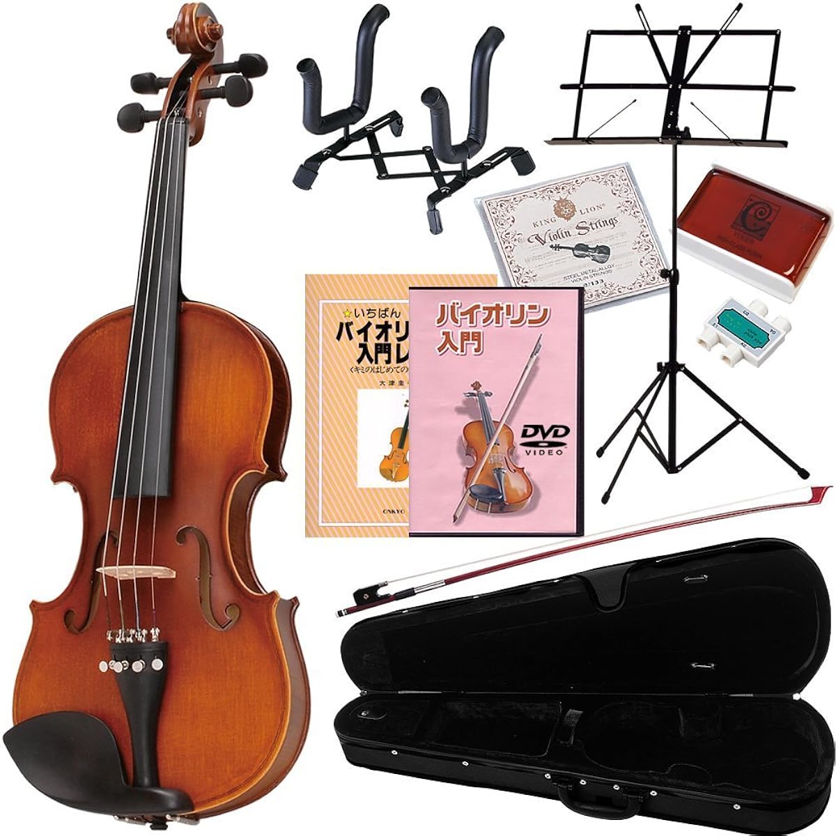 Hallstatt Beginner's Violin V-12 10-piece Set 4/4 Size (9707101300)