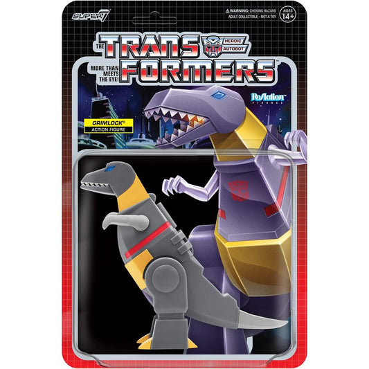 Super7 Transformers Grimlock Dino 3.75 inch Reaction Figure