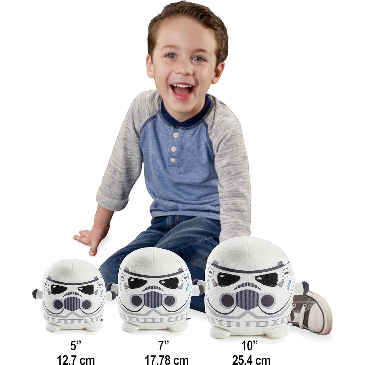 Star Wars K-Topia Plush Stormtrooper Soft Rounded Pillow Doll Character Inspired Collectible Toy Gift 10"