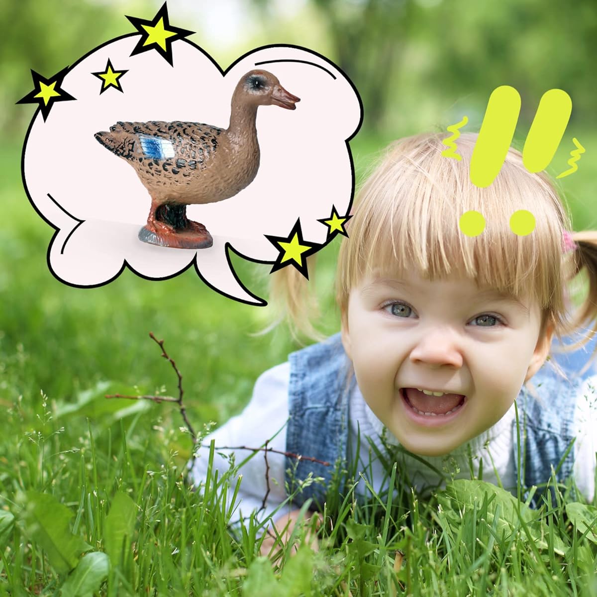 Farm Animal Figure Duck Figurine Educational Project Diorama Model Toy Children's Toddler 3 4 5 6