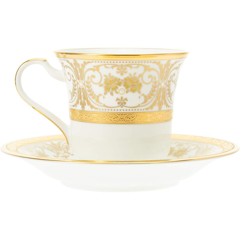 Noritake American Cup & Saucer 220cc Georgian Palace Bone China T59589/4858