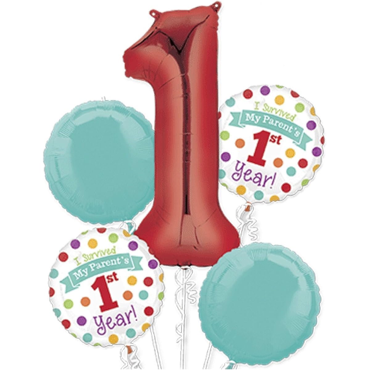 Little Mermaid "I Survived My Parents First Year" 1st Birthday Party Supplies and Balloon Decorations